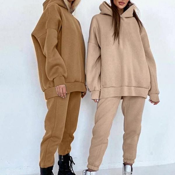 women's two piece pants tracksuit pant sets solid color hoodie suit warm skin-friendly casual long sleeve, White
women's two piece pants tracksuit pant sets solid color hoodie suit warm skin-friendly casual long sleeve, White