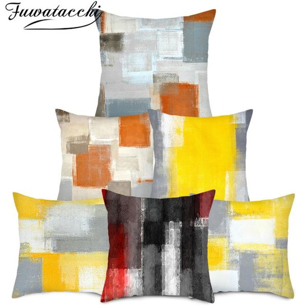 cushion/decorative pillow fuwatacchi geometric cushion cover artistic painting printed throw case for home sofa decor cojines 45x45cm
cushion/decorative pillow fuwatacchi geometric cushion cover artistic painting printed throw case for home sofa decor cojines 45x45cm