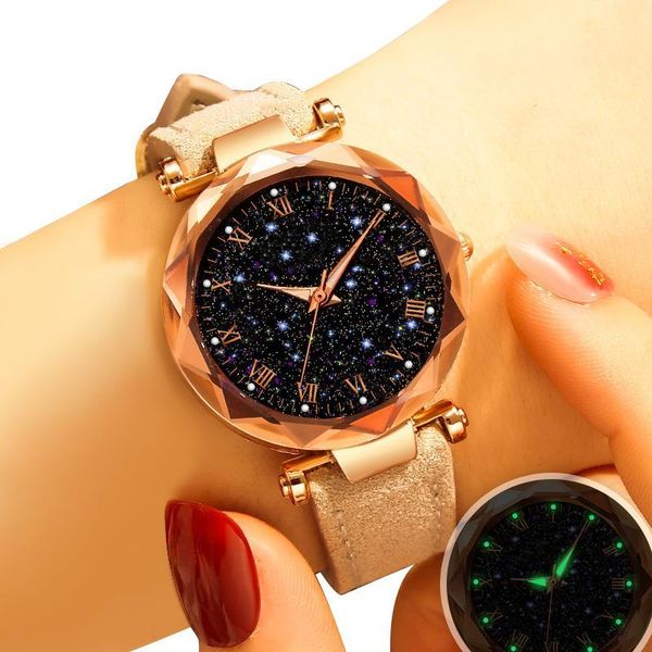 wristwatches fashion women dress watch leather band stainless steel quartz wristwatch ladies starry sky watches roman number clock, Slivery;brown
wristwatches fashion women dress watch leather band stainless steel quartz wristwatch ladies starry sky watches roman number clock, Slivery;brown