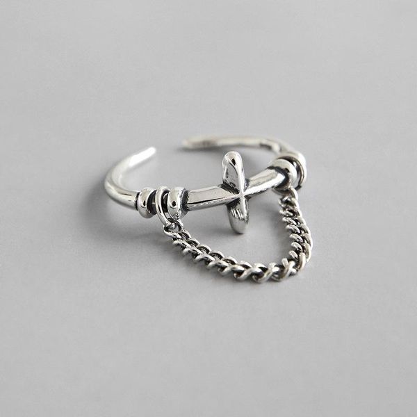 cluster rings authentic s925 sterling silver jewelry retro cross &tassel open ring adjust tlj548, Golden;silver
cluster rings authentic s925 sterling silver jewelry retro cross &tassel open ring adjust tlj548, Golden;silver