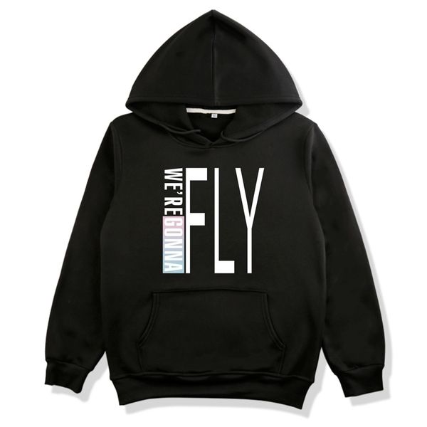 got7 concert fly in seoul wang jiaer's supporting song clothes hooded sweater men and women, Black
got7 concert fly in seoul wang jiaer's supporting song clothes hooded sweater men and women, Black