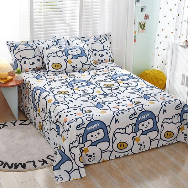 sheets & sets 1pcs 100% cotton bed sheet cartoon animals printed double king pure single size kids linen (no case)
sheets & sets 1pcs 100% cotton bed sheet cartoon animals printed double king pure single size kids linen (no case)