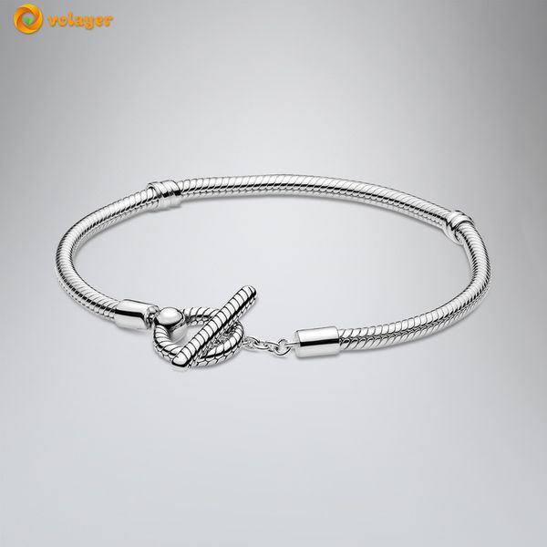 volayer 925 sterling silver bracelets pan moments t-bar snake chain bracelet friendship bangles for women jewelry making gift, Golden;silver
volayer 925 sterling silver bracelets pan moments t-bar snake chain bracelet friendship bangles for women jewelry making gift, Golden;silver