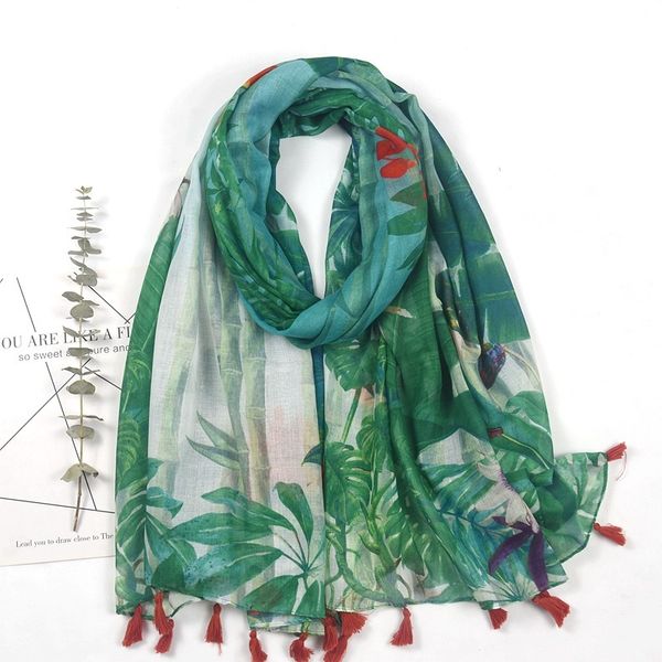 2021 spring and autumn new national style rich bamboo flower balinese yarn female ele celebrity cotton shawl silk scarf, Blue;gray
2021 spring and autumn new national style rich bamboo flower balinese yarn female ele celebrity cotton shawl silk scarf, Blue;gray