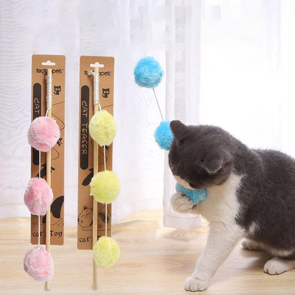 cat toys wooden pole funny stick plush hanging balls interactive training sound toy pet accessories
cat toys wooden pole funny stick plush hanging balls interactive training sound toy pet accessories