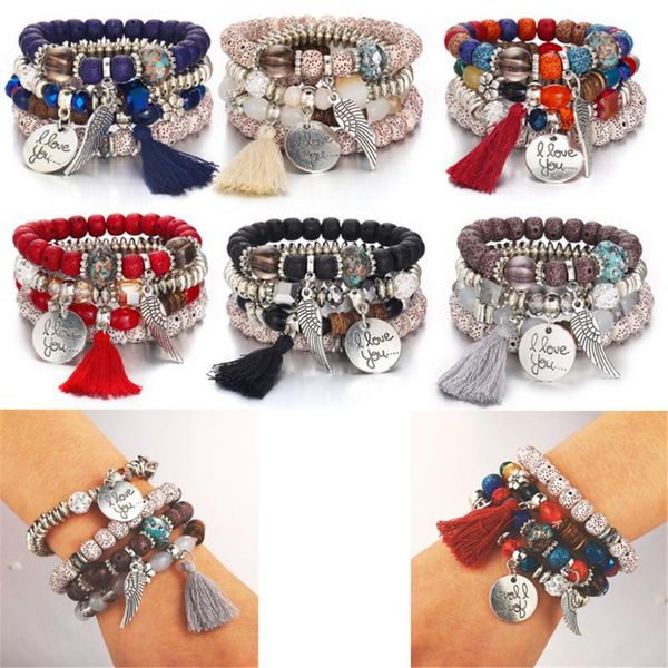 4pcs/ set retro multilayer bracelet crystal tassels adjustable jewelry ethnic beaded charm bracelets, Golden;silver
4pcs/ set retro multilayer bracelet crystal tassels adjustable jewelry ethnic beaded charm bracelets, Golden;silver