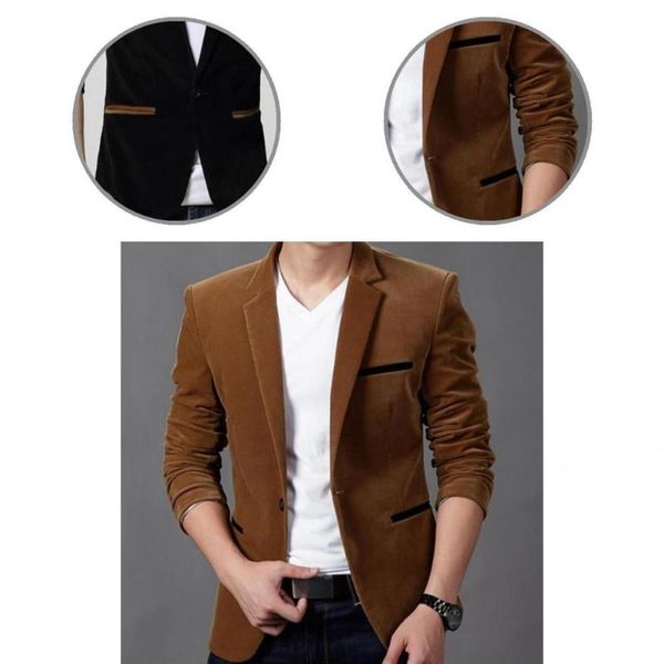 men's jackets corduroy excellent solid slim fit single button suit jacket anti-wrinkle male blazer skin-friendly for work, Black;brown
men's jackets corduroy excellent solid slim fit single button suit jacket anti-wrinkle male blazer skin-friendly for work, Black;brown