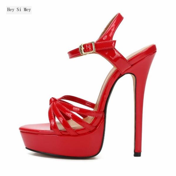 sandals summer women's high-quality shoes 13cm high-heeled fashion show plus size 40-48, Black
sandals summer women's high-quality shoes 13cm high-heeled fashion show plus size 40-48, Black