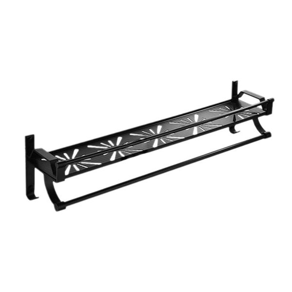 bathroom storage & organization space aluminum shelf black shelves rack with hooks wall mounted corner multifunction
bathroom storage & organization space aluminum shelf black shelves rack with hooks wall mounted corner multifunction
