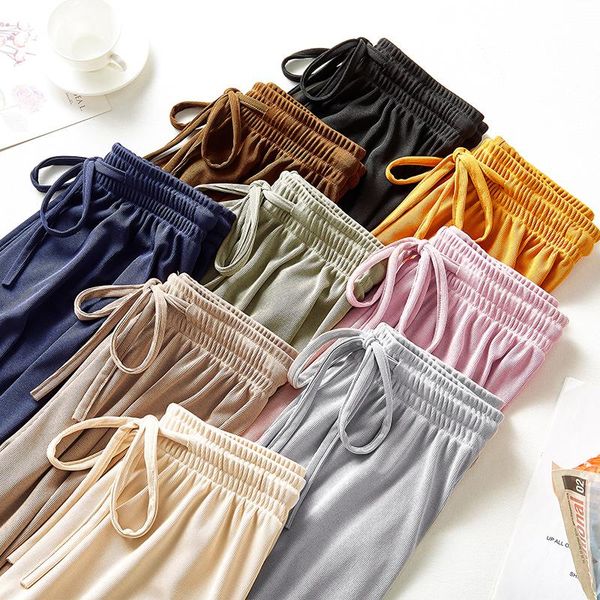 women's pants & capris 2021 arrival korean loose women trousers harajuku ulzzang knitted sweatpants vintage lacing bow high waist wide, Black;white
women's pants & capris 2021 arrival korean loose women trousers harajuku ulzzang knitted sweatpants vintage lacing bow high waist wide, Black;white