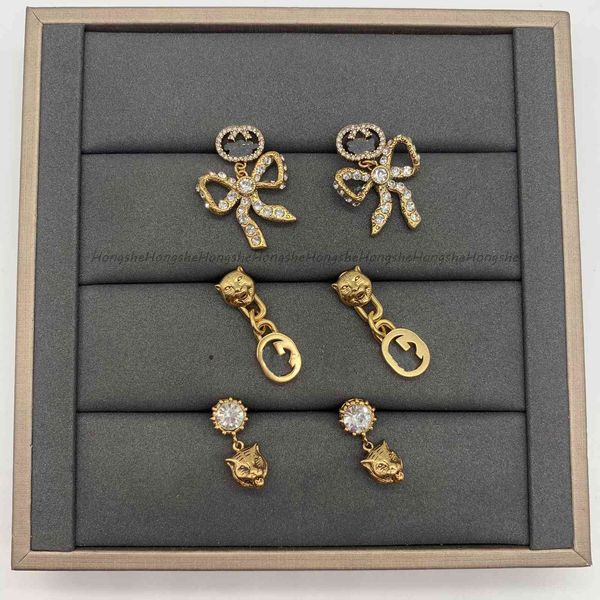 ladies fashion jewelry 21 years new lion head full drill women's double letter french personality earrings, Golden
ladies fashion jewelry 21 years new lion head full drill women's double letter french personality earrings, Golden