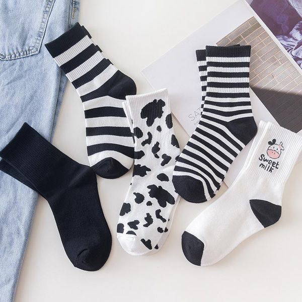 socks & hosiery 1 pair of personality cartoon black and white cow striped versatile sports female, Black;white
socks & hosiery 1 pair of personality cartoon black and white cow striped versatile sports female, Black;white