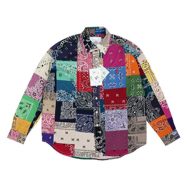 men's shirts readymade bandana cashew flower antique hundred cloth splicing shirt ouyang nana same style, White;black
men's shirts readymade bandana cashew flower antique hundred cloth splicing shirt ouyang nana same style, White;black