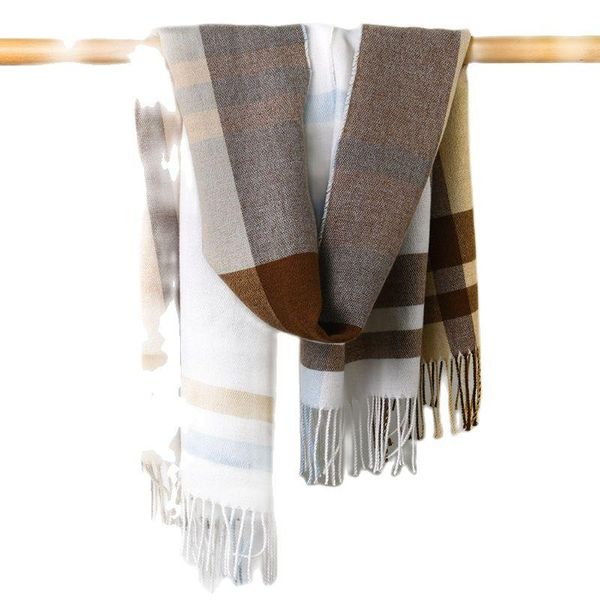 scarves scarf men women warm mask plaid imitation cashmere autumn and winter fringed shawl with spring bib coat, Blue;gray
scarves scarf men women warm mask plaid imitation cashmere autumn and winter fringed shawl with spring bib coat, Blue;gray