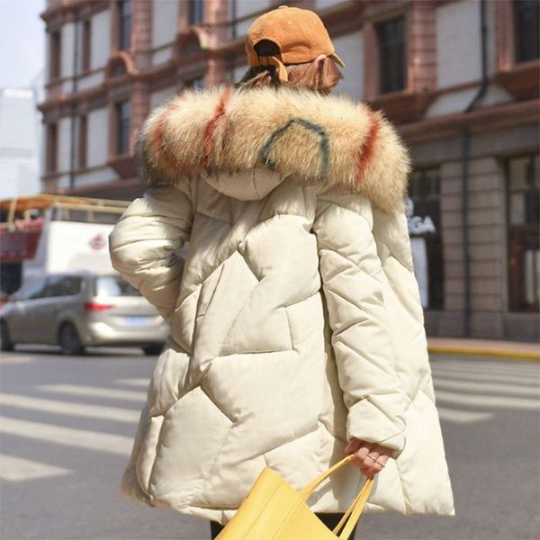 women's trench coats tyjtjy 2021 winter jacket women hooded with thicken fur collar female coat long parka mujer casaco inverno, Tan;black
women's trench coats tyjtjy 2021 winter jacket women hooded with thicken fur collar female coat long parka mujer casaco inverno, Tan;black