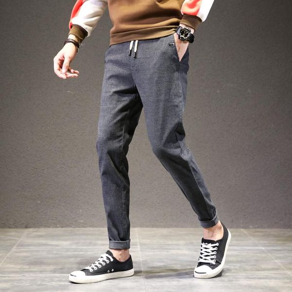 men's pants uyuk2021 autumn/winter slim versatile trend casual fashion korean trousers joggers streetwear homme, Black
men's pants uyuk2021 autumn/winter slim versatile trend casual fashion korean trousers joggers streetwear homme, Black