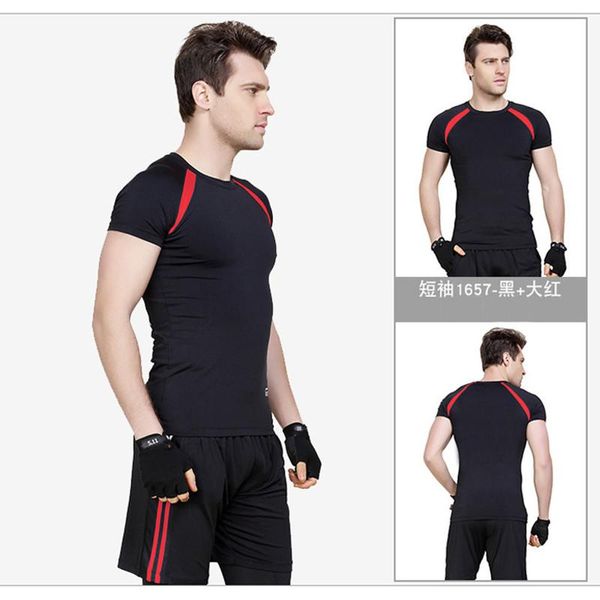 jogging clothing summer extra-large cotton polyester compression short-sleeved shorts t-shirt suit plus sports half-sleeved color matching, Black;red
jogging clothing summer extra-large cotton polyester compression short-sleeved shorts t-shirt suit plus sports half-sleeved color matching, Black;red