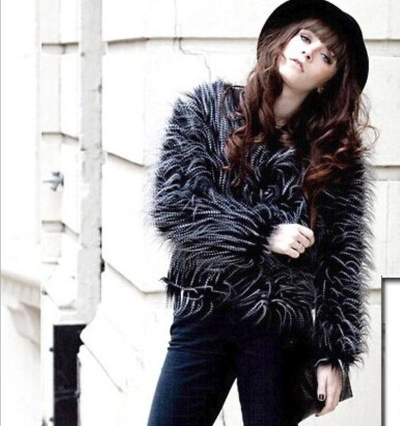 women's fur & faux s-xxl fashion wild round neck imitation black peacock coat short paragraph warm slim jacket
women's fur & faux s-xxl fashion wild round neck imitation black peacock coat short paragraph warm slim jacket