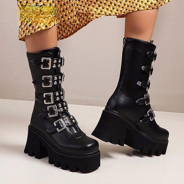 boots 2021 winter punk gothic mid-calf women fashion black platform woman leather shoes pu large size military
boots 2021 winter punk gothic mid-calf women fashion black platform woman leather shoes pu large size military