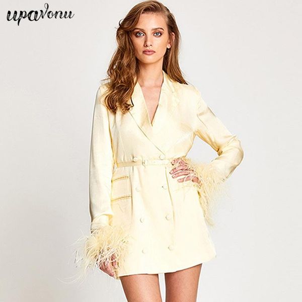 casual dresses fashion light yellow black autumn dress 2021 women's long sleeve feather belt slim mini celebrity party vestidos, Black;gray
casual dresses fashion light yellow black autumn dress 2021 women's long sleeve feather belt slim mini celebrity party vestidos, Black;gray