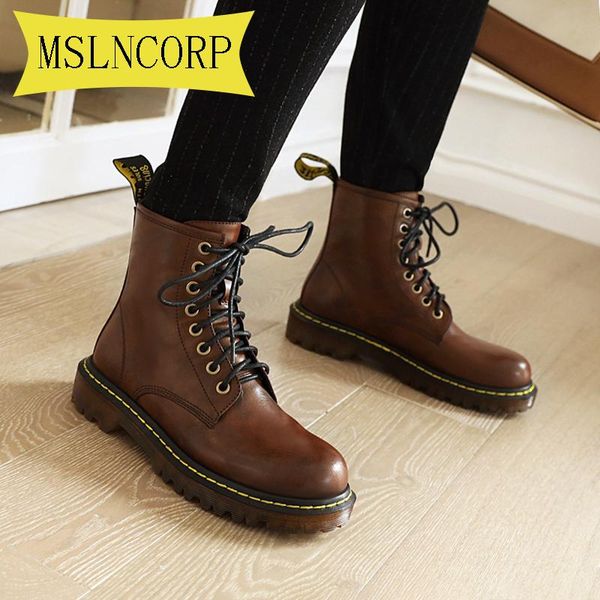 boots plus size 34-40 autumn winter fashion women's lace up round head women black square-heel flat with pu shoes
boots plus size 34-40 autumn winter fashion women's lace up round head women black square-heel flat with pu shoes