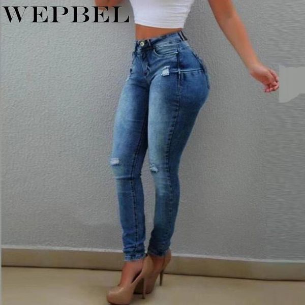 women's jeans wepbel woman casual mid waist for women fashion denim pants skinny hole ripped streetwear, Blue
women's jeans wepbel woman casual mid waist for women fashion denim pants skinny hole ripped streetwear, Blue