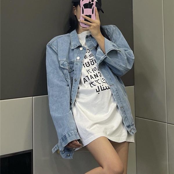 women's jackets 2021 clothing autumn blue denim jacket women korean version loose casual single-breasted long sleeve tide, Black;brown
women's jackets 2021 clothing autumn blue denim jacket women korean version loose casual single-breasted long sleeve tide, Black;brown