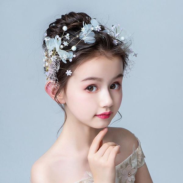 children's hair accessories headdress hairpin garland hairband princess sweet girl wedding, Slivery;white
children's hair accessories headdress hairpin garland hairband princess sweet girl wedding, Slivery;white