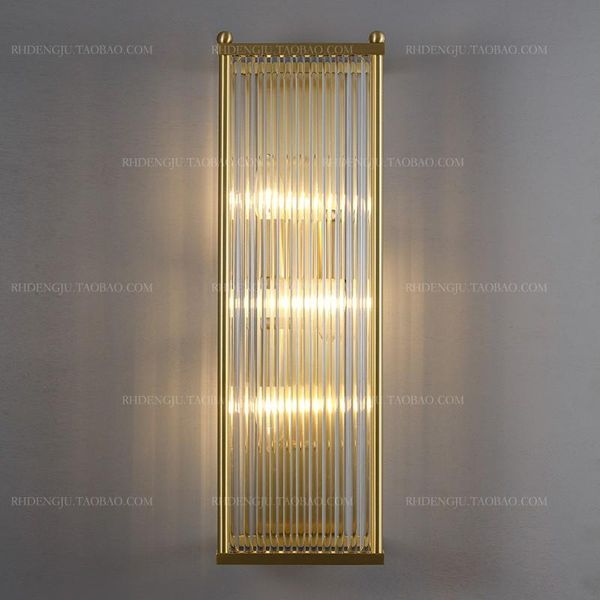 copper post-modern wall lamp light luxury glass rod simple living room dining bedroom aisle bedside
copper post-modern wall lamp light luxury glass rod simple living room dining bedroom aisle bedside