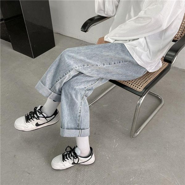men's jeans blue mopping pants korean casual fashion loose streetwear retro wide-leg straight men
men's jeans blue mopping pants korean casual fashion loose streetwear retro wide-leg straight men