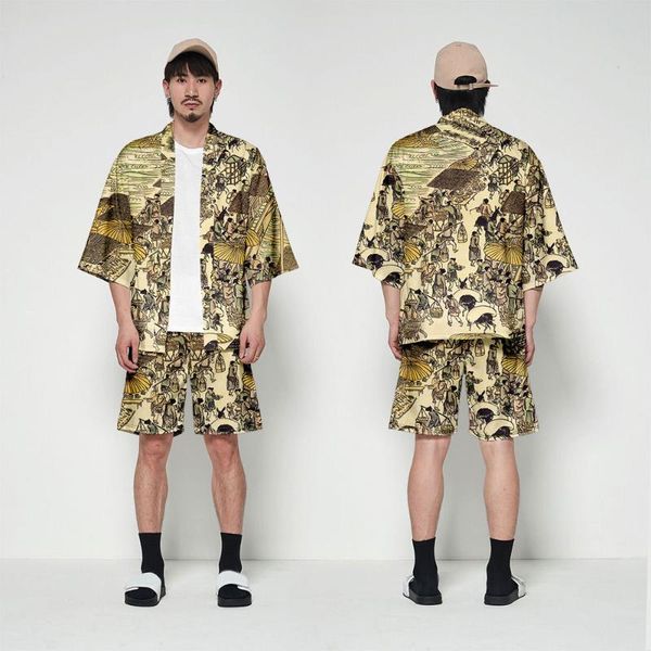 ethnic clothing chinese painting print kimono couple women men japanese traditional casual loose cardigan and shorts set asian clothes haraj, Red
ethnic clothing chinese painting print kimono couple women men japanese traditional casual loose cardigan and shorts set asian clothes haraj, Red