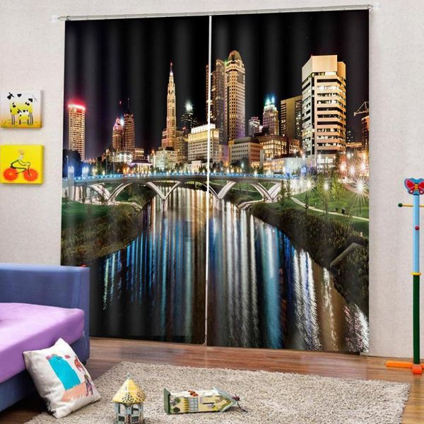 curtain & drapes city night scenery under the bridge reflection in water curtains for living room bedroom building 3d blackout indoor sets
curtain & drapes city night scenery under the bridge reflection in water curtains for living room bedroom building 3d blackout indoor sets