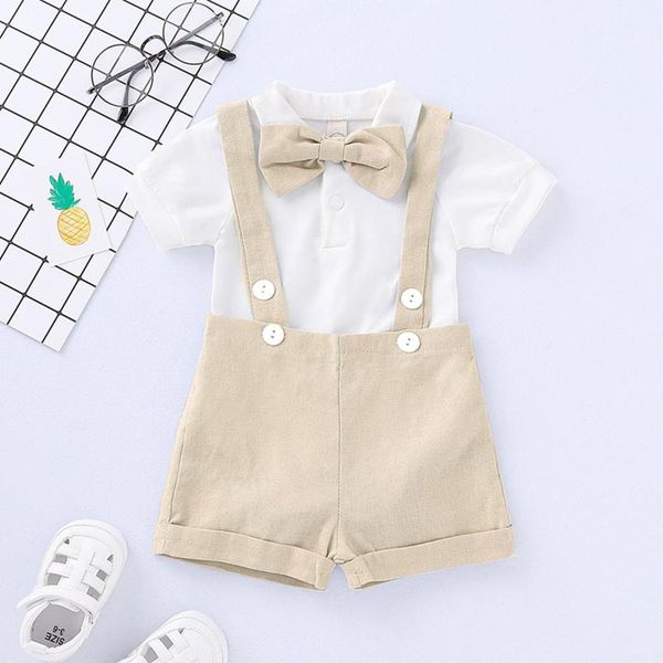clothing sets fashion baby boys baptism outfit infant wedding gentleman set birthday party formal christening suit suspender bow tie romper, White
clothing sets fashion baby boys baptism outfit infant wedding gentleman set birthday party formal christening suit suspender bow tie romper, White
