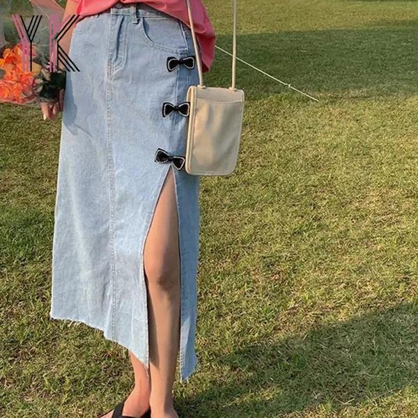 skirts blue side slit bowknot high waist denim long skirt summer harajuku kawaii sweet women midi korean fashion casual saia, Black
skirts blue side slit bowknot high waist denim long skirt summer harajuku kawaii sweet women midi korean fashion casual saia, Black