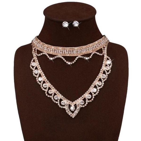 earrings & necklace dilica elegant women jewelry sets crystal choker set rhinestone statement chokers gold color, Silver
earrings & necklace dilica elegant women jewelry sets crystal choker set rhinestone statement chokers gold color, Silver