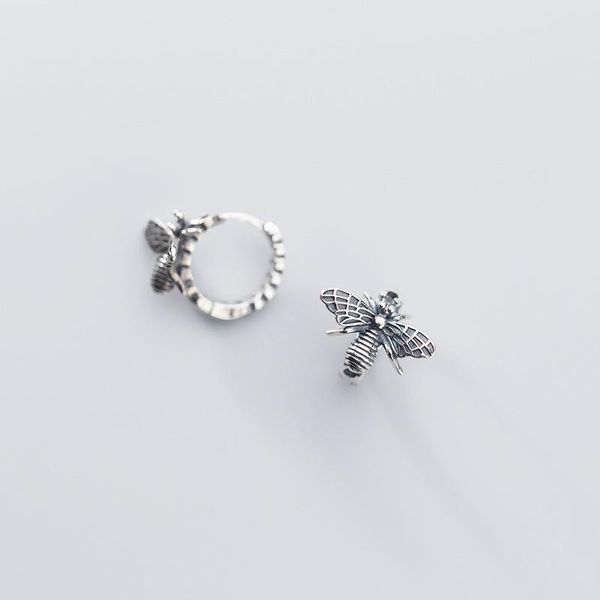 hoop & huggie retro real. 925 sterling silver fine jewelry bee chain earrings c-g5152, Golden;silver
hoop & huggie retro real. 925 sterling silver fine jewelry bee chain earrings c-g5152, Golden;silver