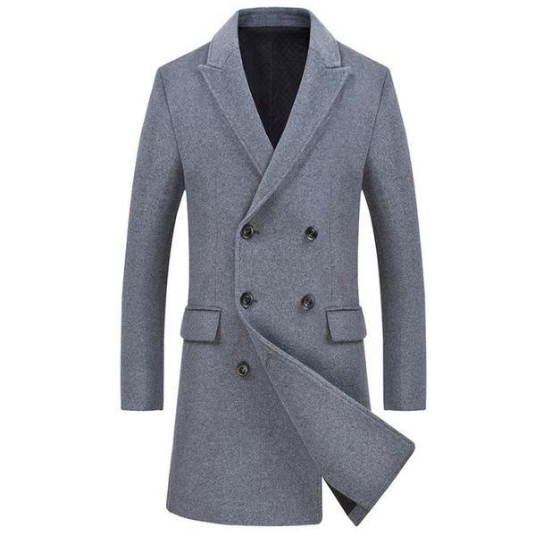 men's wool & blends brand long coat men winter blend double breasted pea british style thicken woolen male windbreaker jacke, Black
men's wool & blends brand long coat men winter blend double breasted pea british style thicken woolen male windbreaker jacke, Black