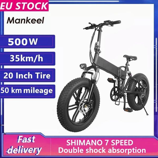 eu stock mankeel 500w 10ah 20 inch fat tires folding electric mountain bike bicycle 7 speed booster bike smart 2 wheels ebike mk011, Silver;blue
eu stock mankeel 500w 10ah 20 inch fat tires folding electric mountain bike bicycle 7 speed booster bike smart 2 wheels ebike mk011, Silver;blue