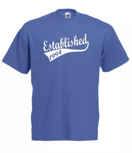 established 1994 birthday idea mens women t shirts multi-color s-2xl, White;black
established 1994 birthday idea mens women t shirts multi-color s-2xl, White;black