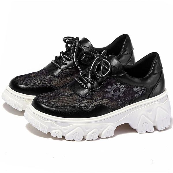 dress shoes women lace up genuine leather chunky high heels platform pumps female breathable round toe fashion sneakers casual, Black
dress shoes women lace up genuine leather chunky high heels platform pumps female breathable round toe fashion sneakers casual, Black