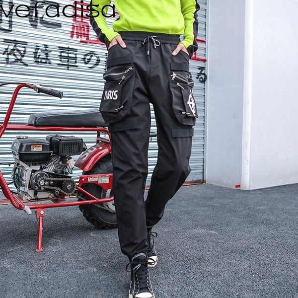 women's pants & capris vefadisa 2021 spring women leisure hiphop street dance trousers printing big pockets elastic waist bottoms zld06, Black;white
women's pants & capris vefadisa 2021 spring women leisure hiphop street dance trousers printing big pockets elastic waist bottoms zld06, Black;white