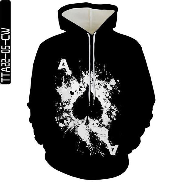 men's hoodies & sweatshirts hoodie fashion hip hop streetwear autumn poker print trend punk harajuku 2021 all-match casual sweats, Black
men's hoodies & sweatshirts hoodie fashion hip hop streetwear autumn poker print trend punk harajuku 2021 all-match casual sweats, Black