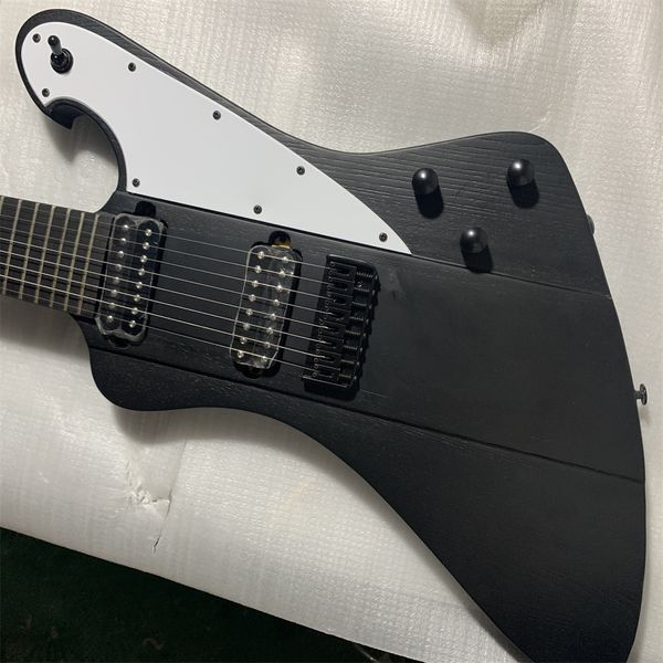 transportation, 8-string goose shaped matte transparent black electric guitar, neck through the body, customizable
transportation, 8-string goose shaped matte transparent black electric guitar, neck through the body, customizable