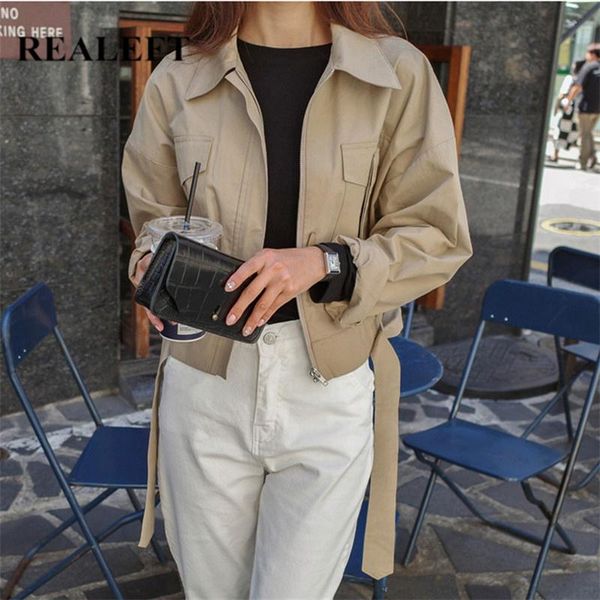women's jackets realeft 2021 autumn cargo jacket pockets fashionable lace up zipper outerwear sashes casual short female, Black;brown
women's jackets realeft 2021 autumn cargo jacket pockets fashionable lace up zipper outerwear sashes casual short female, Black;brown