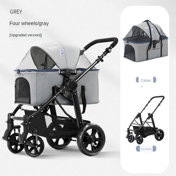 portable folding large pet stroller high-end dog trolley rescue four-wheeled outing supplies package box car seat covers
portable folding large pet stroller high-end dog trolley rescue four-wheeled outing supplies package box car seat covers