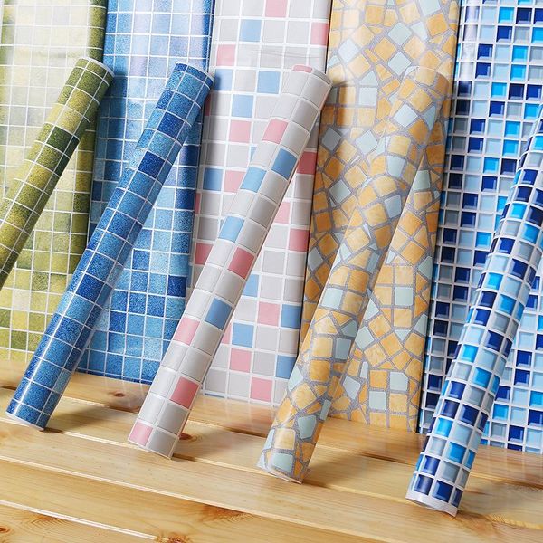 wallpapers 5m*60cm bathroom stickers kitchen waterproof moisture-proof mosaic wall wallpaper thickened self-adhesive
wallpapers 5m*60cm bathroom stickers kitchen waterproof moisture-proof mosaic wall wallpaper thickened self-adhesive