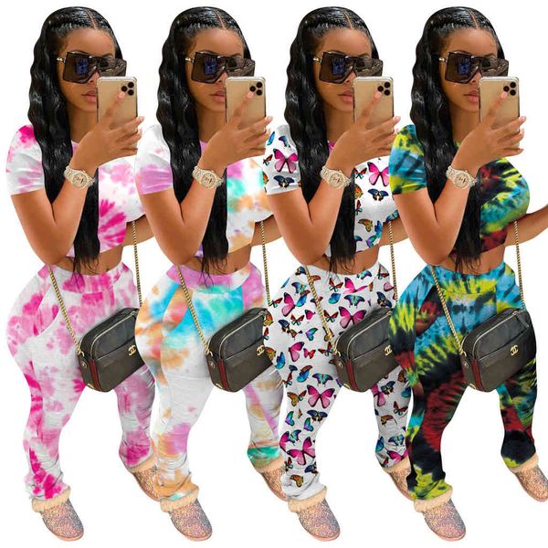 women's tracksuits tie dye two piece set women fitness summer casual outfits crop stacked pants sweat suit lounge wear matching sets 9i, Gray
women's tracksuits tie dye two piece set women fitness summer casual outfits crop stacked pants sweat suit lounge wear matching sets 9i, Gray