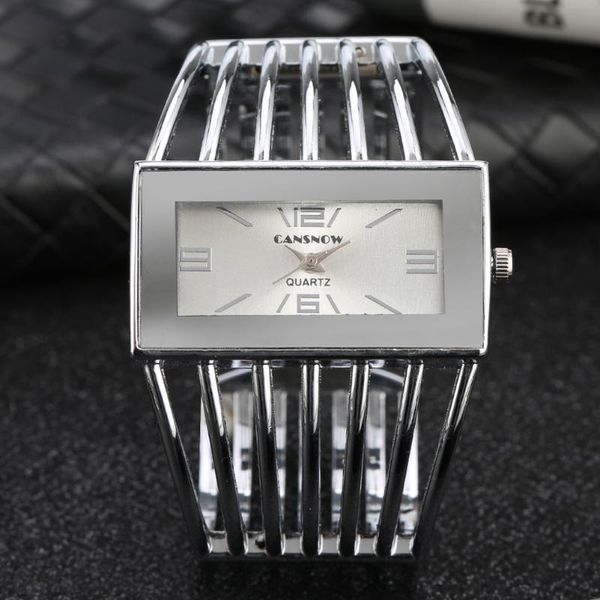 wristwatches fashion women bangle watches unique rectangle ladies clock wristwatch metal bracelet no buckle female watch relogios feminino, Slivery;brown
wristwatches fashion women bangle watches unique rectangle ladies clock wristwatch metal bracelet no buckle female watch relogios feminino, Slivery;brown