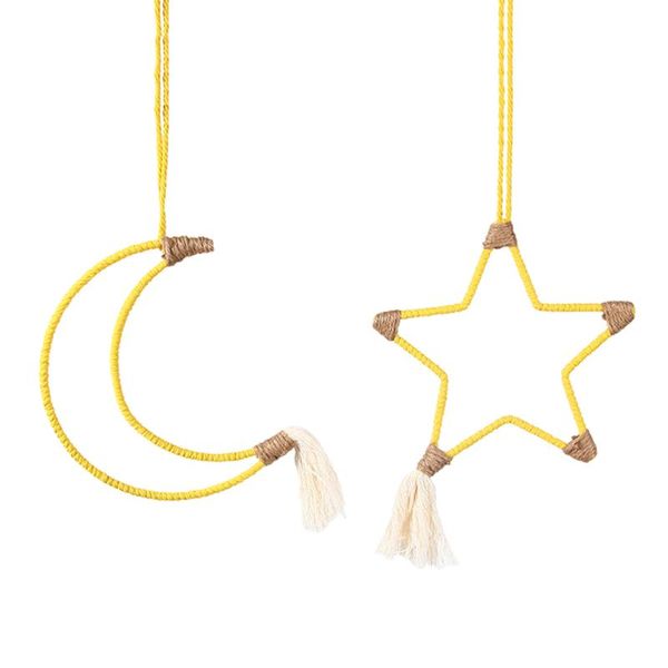 decorative objects & figurines stars and moon wall hanging children's room bedroom living decoration ornaments cotton rope 43a
decorative objects & figurines stars and moon wall hanging children's room bedroom living decoration ornaments cotton rope 43a