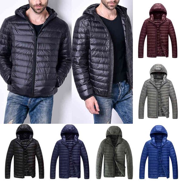 2021 men autumn winter light et men's fashion hooded short large ultra-thin lightweight youth slim coat down ets, Black;white
2021 men autumn winter light et men's fashion hooded short large ultra-thin lightweight youth slim coat down ets, Black;white
